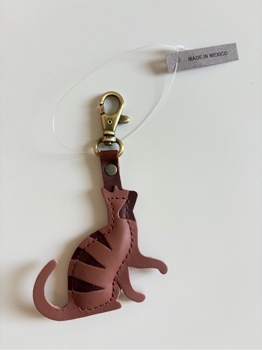 NWT Portland Leather Goods Pickles🐈‍⬛ Keychain in Sunkissed 🐈